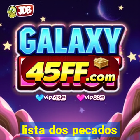 lista dos pecados